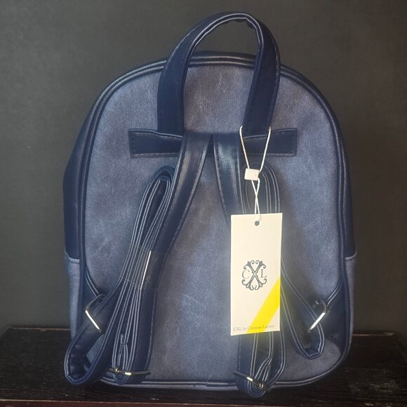 NWT CXL Christain LaCroix-Marley PU Denim Backpack - Picture 2 of 2